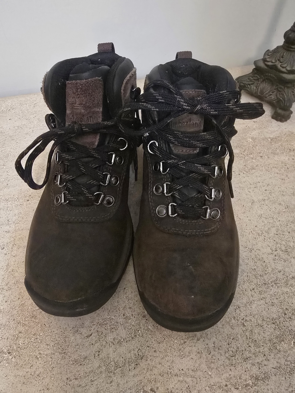 Timberland Brown Nubuck Hiking Boots with Black Laces